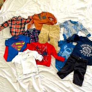Lot of baby boys clothes